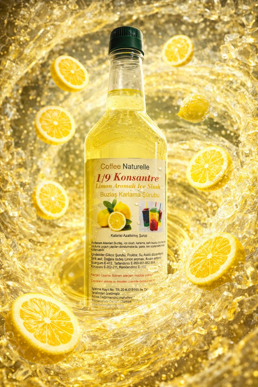 Limon Buzlaş Şurubu 1 e 9 konsarte 1 lt ürün görseli