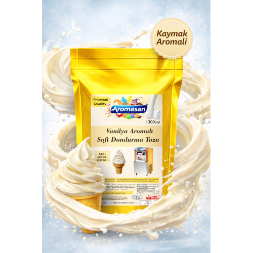 Soft Dondurma Tozu 1300 gr – Vanilya Aromalı ürün görseli