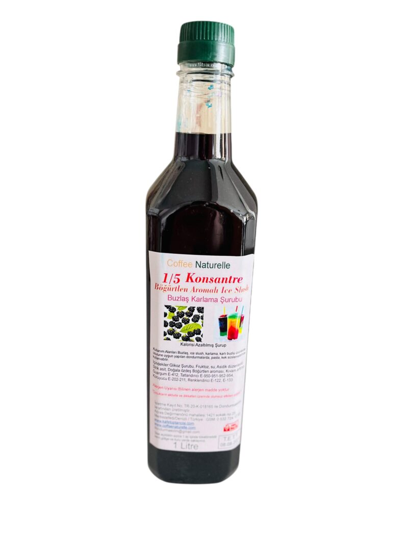 6×1 Litre Böğürtlen Aromalı Ice Slush Buzlaş Karlama – 1’e 5 Sulandırılır, 6 Litre Ürün! – Coffee Naturelle ürün görseli