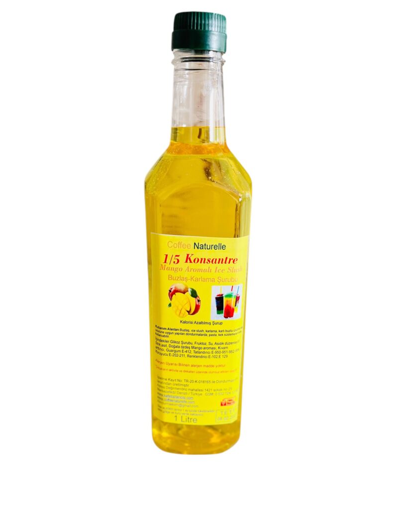 6×1 Litre Mango Ice Slush Buzlaş Karlama – 1’e 5 Sulandırılır, 6 Litre Ürün! – Coffee Naturelle ürün görseli