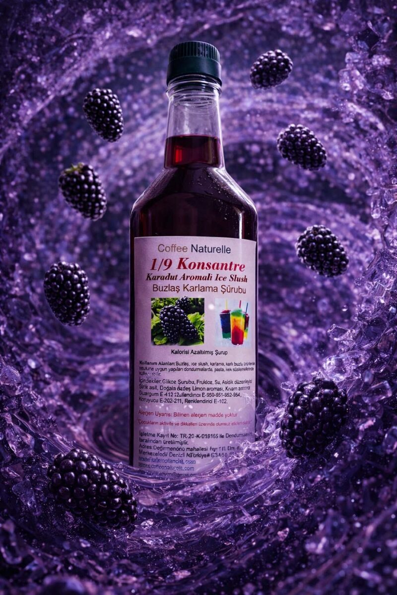 6×1 Litre Karadut Aromalı Konsantre Şurup – 1’e 9 Sulandır, Her Şişeden 10 Litre Buzlaş! – Coffee Naturelle ürün görseli