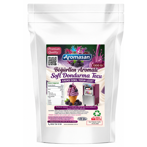 Böğürtlen Aromalı Soft Dondurma Tozu 1300 g ürün görseli