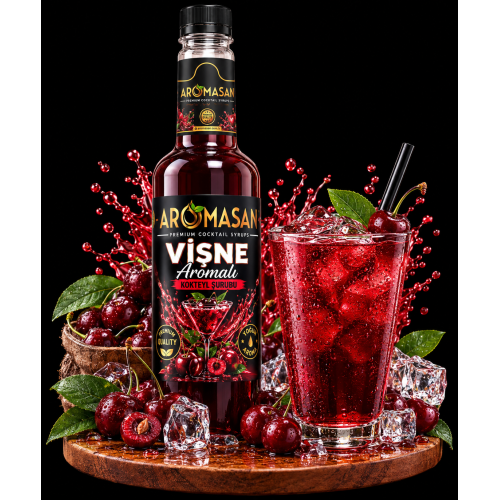 Vişne Kahve ve Kokteyl Şurubu 750 ml – Aromasan ürün görseli
