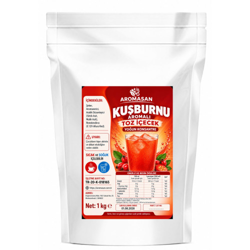 Kuşburnu Aromalı İçeccek Tozu 1 kg ürün görseli