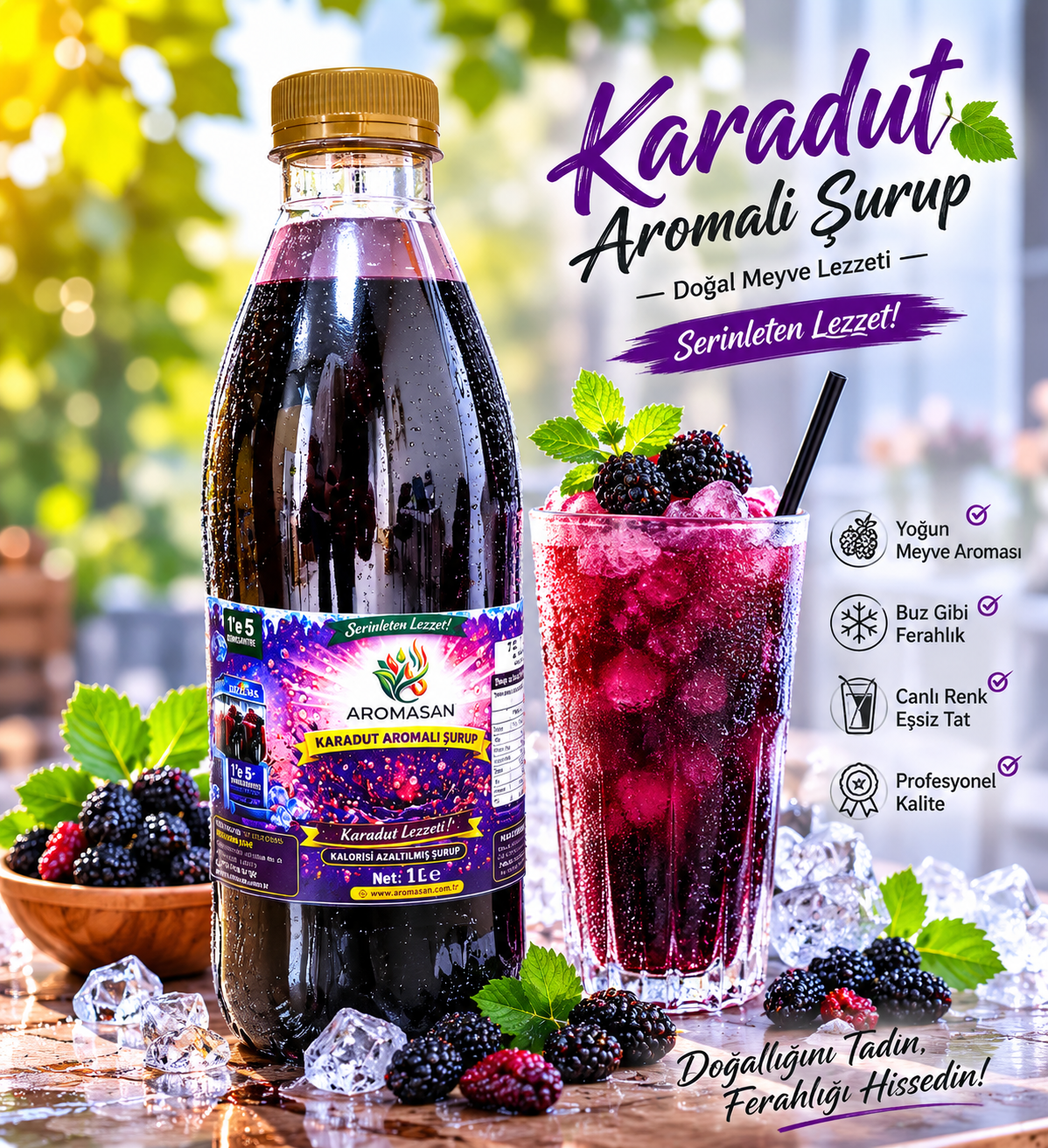Karadut 1/5 Konsantre Buzlaş Şurupları ürün görseli