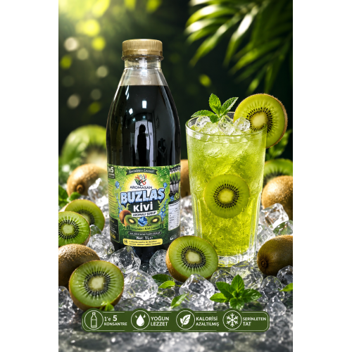 Kivi Aromalı Buzlaş 1 e 5 Şurup 1 lt ürün görseli